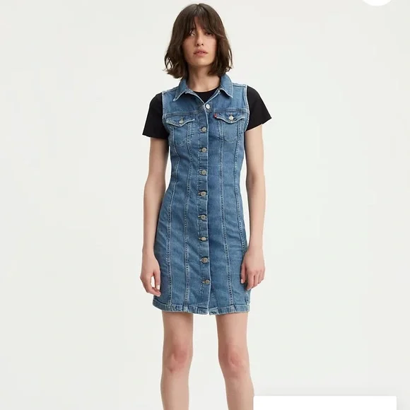 Levi’s SLEEVELESS AUBREY DRESS - Picture 1 of 3